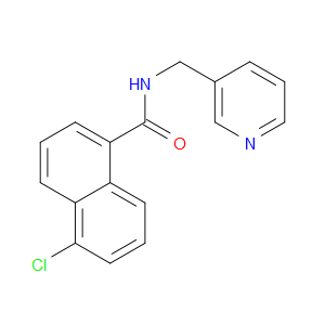 5-Chloro-N-(3-pyridinylmethyl)-1-naphthalenecarboxamide