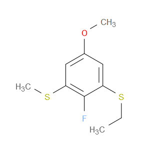 ethyl(2-fluoro-5-methoxy-3-(methylthio)phenyl)sulfane