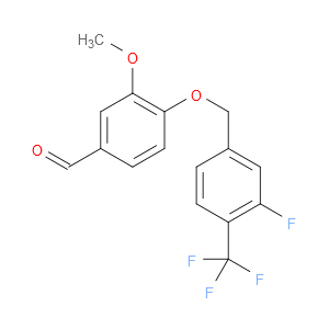 4-((3-fluoro-4-(trifluoromethyl)benzyl)oxy)-3-methoxybenzaldehyde
