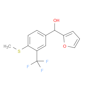 furan-2-yl(4-(methylthio)-3-(trifluoromethyl)phenyl)methanol