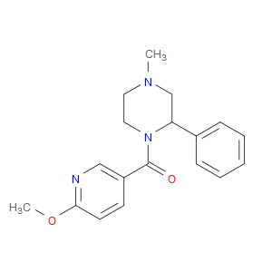 Methanone, (6-methoxy-3-pyridinyl)(4-methyl-2-phenyl-1-piperazinyl)-