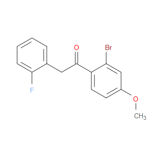 Ethanone, 1-(2-bromo-4-methoxyphenyl)-2-(2-fluorophenyl)-