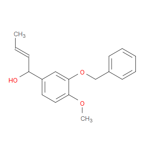 (E)-1-(3-(benzyloxy)-4-methoxyphenyl)but-2-en-1-ol