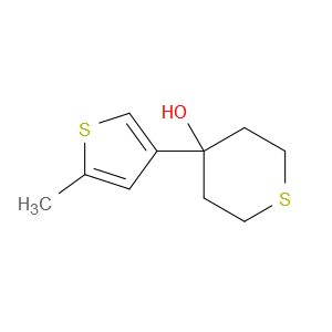 4-(5-methylthiophen-3-yl)tetrahydro-2H-thiopyran-4-ol