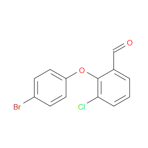 2-(4-Bromophenoxy)-3-chlorobenzaldehyde
