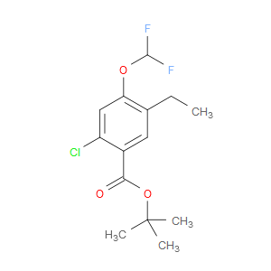 tert-butyl 2-chloro-4-(difluoromethoxy)-5-ethylbenzoate
