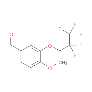 Benzaldehyde, 4-methoxy-3-(2,2,3,3,3-pentafluoropropoxy)-
