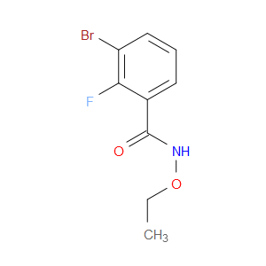 Benzamide, 3-bromo-N-ethoxy-2-fluoro-