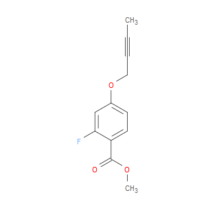 Benzoic acid, 4-(2-butyn-1-yloxy)-2-fluoro-, methyl ester