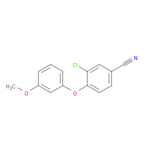 Benzonitrile, 3-chloro-4-(3-methoxyphenoxy)-