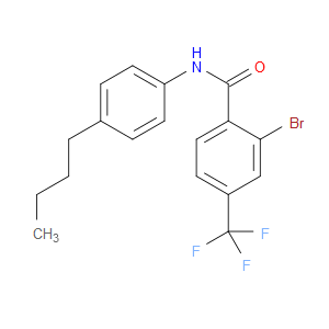 Benzamide, 2-bromo-N-(4-butylphenyl)-4-(trifluoromethyl)-