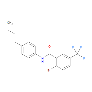 Benzamide, 2-bromo-N-(4-butylphenyl)-5-(trifluoromethyl)-