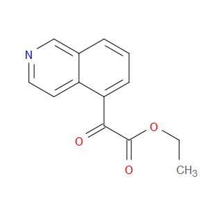 Ethyl α-oxo-5-isoquinolineacetate