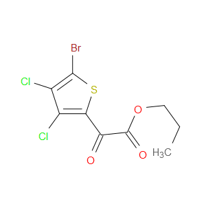 Propyl 5-bromo-3,4-dichloro-α-oxo-2-thiopheneacetate