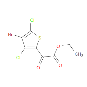 Ethyl 4-bromo-3,5-dichloro-α-oxo-2-thiopheneacetate
