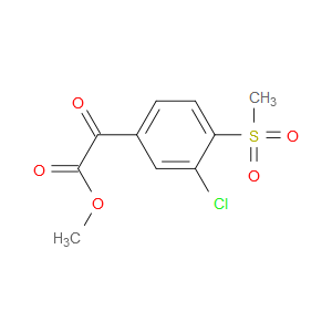 Methyl 3-chloro-4-(methylsulfonyl)-α-oxobenzeneacetate