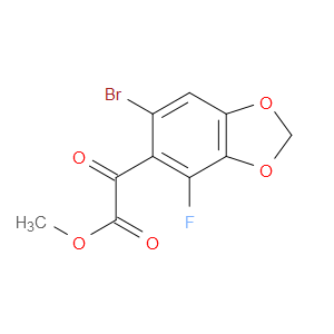 Methyl 6-bromo-4-fluoro-α-oxo-1,3-benzodioxole-5-acetate