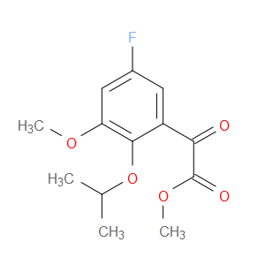 Methyl 5-fluoro-3-methoxy-2-(1-methylethoxy)-α-oxobenzeneacetate