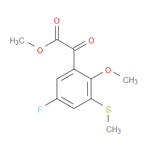 Methyl 5-fluoro-2-methoxy-3-(methylthio)-α-oxobenzeneacetate