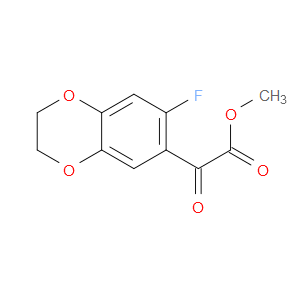 Methyl 7-fluoro-2,3-dihydro-α-oxo-1,4-benzodioxin-6-acetate