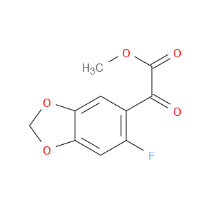 Methyl 6-fluoro-α-oxo-1,3-benzodioxole-5-acetate