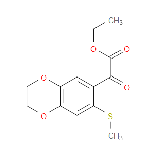 Ethyl 2,3-dihydro-7-(methylthio)-α-oxo-1,4-benzodioxin-6-acetate