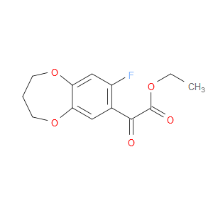 Ethyl 8-fluoro-3,4-dihydro-α-oxo-2H-1,5-benzodioxepin-7-acetate