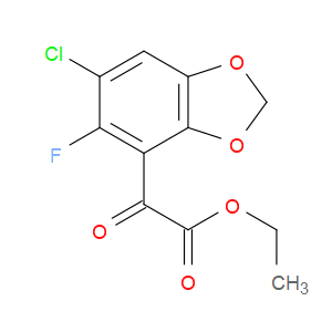 Ethyl 6-chloro-5-fluoro-α-oxo-1,3-benzodioxole-4-acetate