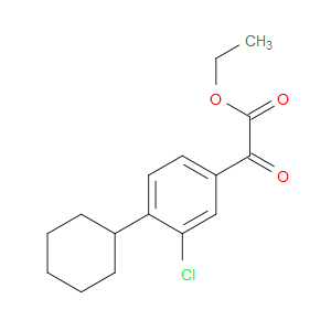 Ethyl 3-chloro-4-cyclohexyl-α-oxobenzeneacetate