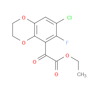 Ethyl 7-chloro-6-fluoro-2,3-dihydro-α-oxo-1,4-benzodioxin-5-acetate