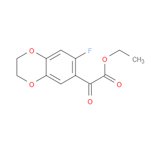 Ethyl 7-fluoro-2,3-dihydro-α-oxo-1,4-benzodioxin-6-acetate