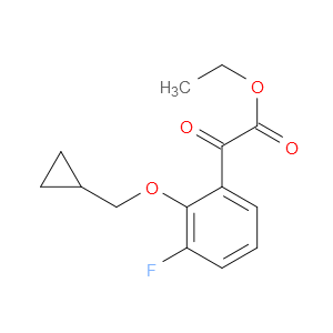 Ethyl 2-(cyclopropylmethoxy)-3-fluoro-α-oxobenzeneacetate