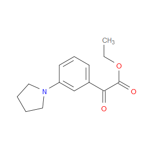Ethyl α-oxo-3-(1-pyrrolidinyl)benzeneacetate