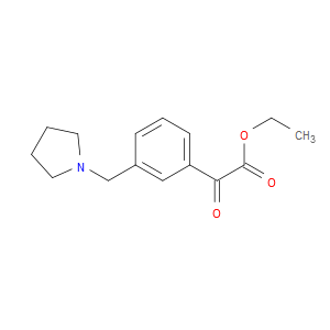 Ethyl α-oxo-3-(1-pyrrolidinylmethyl)benzeneacetate