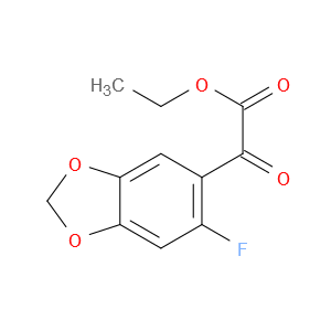 Ethyl 6-fluoro-α-oxo-1,3-benzodioxole-5-acetate