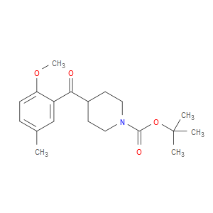 1,1-Dimethylethyl 4-(2-methoxy-5-methylbenzoyl)-1-piperidinecarboxylate