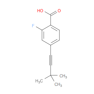 4-(3,3-Dimethyl-1-butyn-1-yl)-2-fluorobenzoic acid