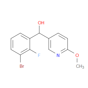α-(3-Bromo-2-fluorophenyl)-6-methoxy-3-pyridinemethanol