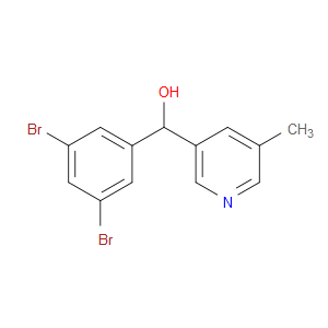 α-(3,5-Dibromophenyl)-5-methyl-3-pyridinemethanol