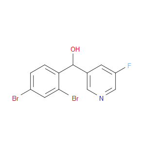 α-(2,4-Dibromophenyl)-5-fluoro-3-pyridinemethanol
