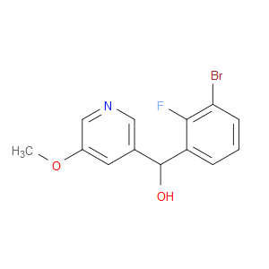 α-(3-Bromo-2-fluorophenyl)-5-methoxy-3-pyridinemethanol