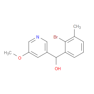 α-(2-Bromo-3-methylphenyl)-5-methoxy-3-pyridinemethanol
