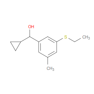 cyclopropyl(3-(ethylthio)-5-methylphenyl)methanol