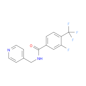 Benzamide, 3-fluoro-N-(4-pyridinylmethyl)-4-(trifluoromethyl)-