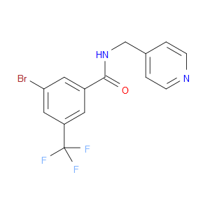 Benzamide, 3-bromo-N-(4-pyridinylmethyl)-5-(trifluoromethyl)-