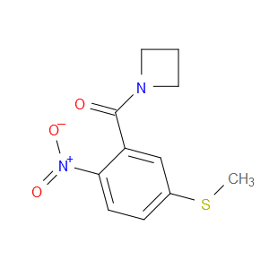 azetidin-1-yl(5-(methylthio)-2-nitrophenyl)methanone