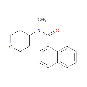N-Methyl-N-(tetrahydro-2H-pyran-4-yl)-1-naphthalenecarboxamide