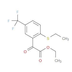 ethyl 2-(2-(ethylthio)-5-(trifluoromethyl)phenyl)-2-oxoacetate