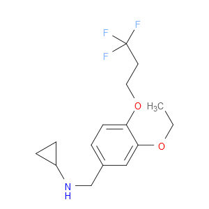 N-Cyclopropyl-3-ethoxy-4-(3,3,3-trifluoropropoxy)benzenemethanamine