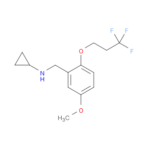 N-Cyclopropyl-5-methoxy-2-(3,3,3-trifluoropropoxy)benzenemethanamine